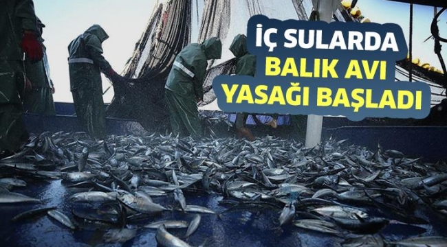 İç Sularda Balık Avı Yasağı Başladı