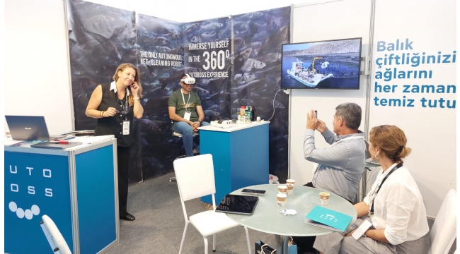 AutoBoss™ net cleaning robot Stuns at Future Fish Eurasia Fair with Innovative 360° VR Presentation